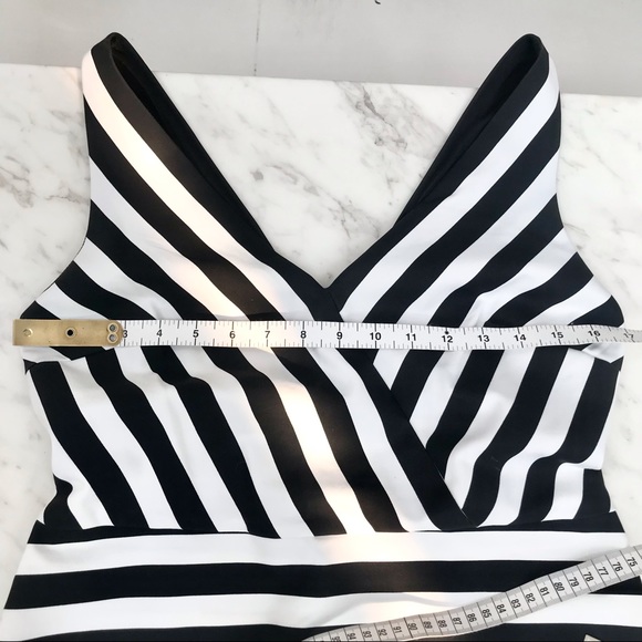 Zara skort black/white striped romper jumpsuit - Picture 5 of 7
